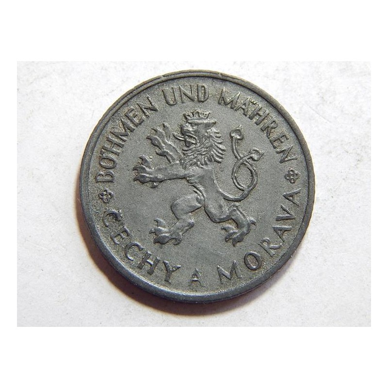 Československo 1 Koruna 1942 Zn XF č39460 Československo 1 Koruna 1942 Zn XF č39460