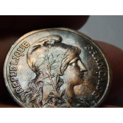 Francie 5 Centimes 1916 XF-UNC č39528
