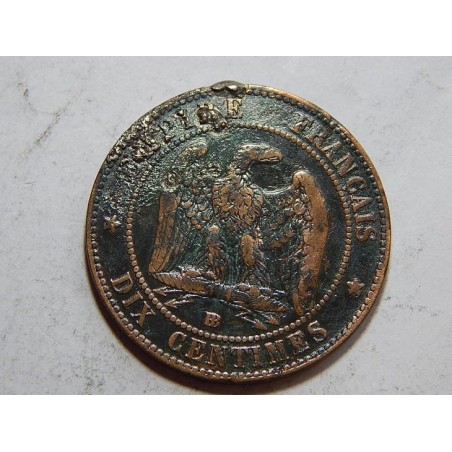 Francie 10 Centimes 1855 BB VF č39529