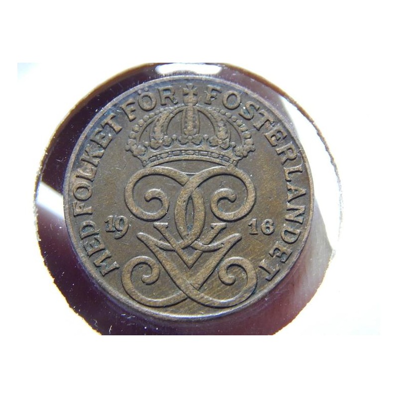 Sweden 2 Öre 1916 (short 6) XF č00565 Sweden 2 Öre 1916 (short 6) XF č00565