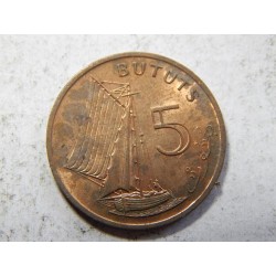 Gambie 5 Bututs 1971 UNC č38569 