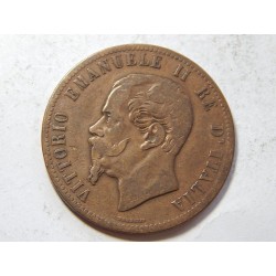 Itálie 10 Centesimi 1863 VF č39584