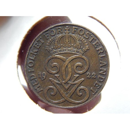 Sweden 2 Öre 1922 RR XF č00573