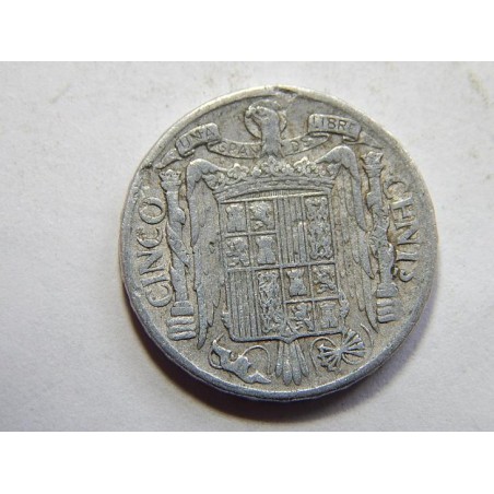 Španělsko 5 Centimes 1941 VF-XF č38894