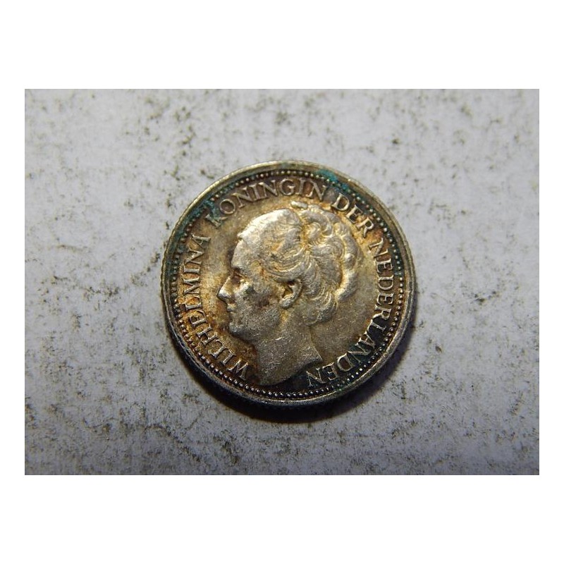 Nizozemí 10 Cents 1939 Ag XF-UNC č38534 Nizozemí 10 Cents 1939 Ag XF-UNC č38534
