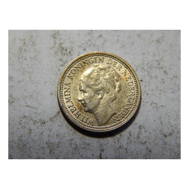Nizozemí 10 Cents 1938 Ag XF č38516 Nizozemí 10 Cents 1938 Ag XF č38516