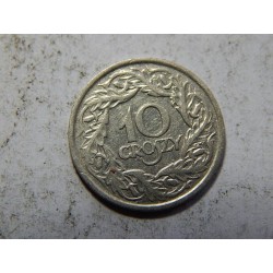 Polsko 10 Groszy 1923 VF-XF č38503