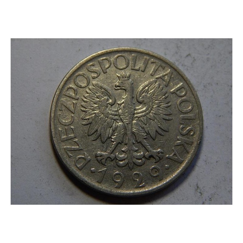 Polsko 1 Zloty 1929 XF č39602 Polsko 1 Zloty 1929 XF č39602