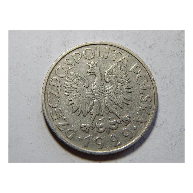 Polsko 1 Zloty 1929 XF č39597 Polsko 1 Zloty 1929 XF č39597