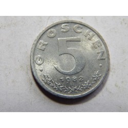 Rakousko 5 Gröschen 1982 R Zn UNC č38939 