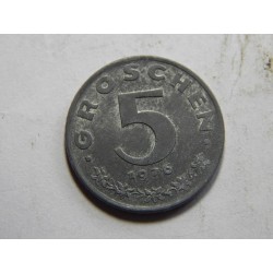 Rakousko 5 Gröschen 1976 Zn UNC č38887 