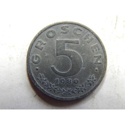 Rakousko 5 Gröschen 1980 R Zn UNC č38958