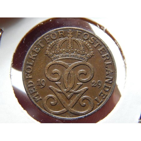 Sweden 2 Öre 1929 XF-UNC č00580