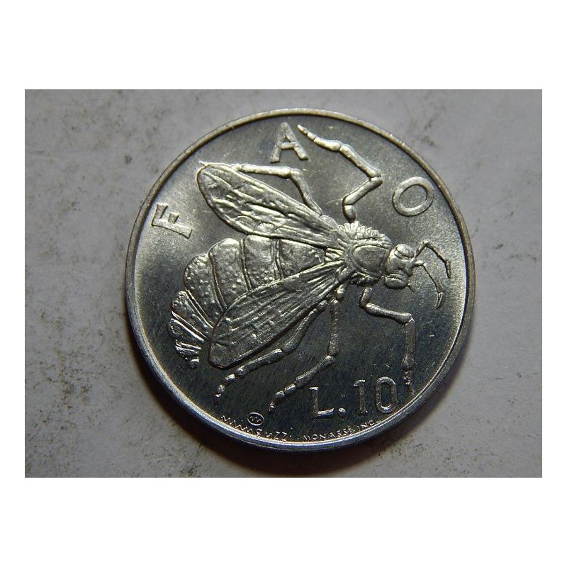 San Marino 10 Lire 1974 UNC č39479 San Marino 10 Lire 1974 UNC č39479