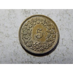 Švýcarsko 5 Rappen 1912 B XF č38529