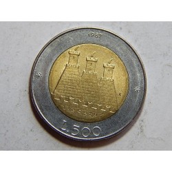 San Marino 500 Lire 1987 UNC č39464