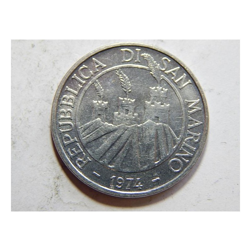 San Marino 50 Lire 1974 UNC č39478 San Marino 50 Lire 1974 UNC č39478