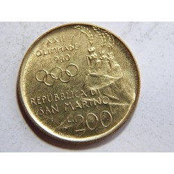 San Marino 200 Lire 1980 UNC č39491