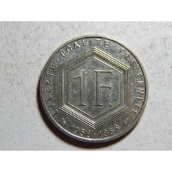 Francie 1 Francs 1988 výroční XF č33494
