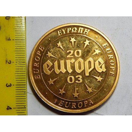 Luxembourg pozlacená medaile 2003XF č39235 