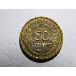 Francie 50 Centimes 1938 XF č11765