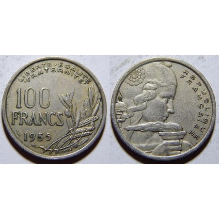 Francie 100 Francs 1955 XF č31744
