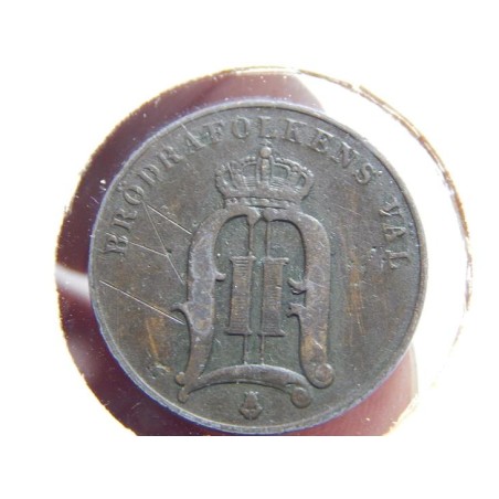 Sweden 2 Öre 1889 RR VF č00630