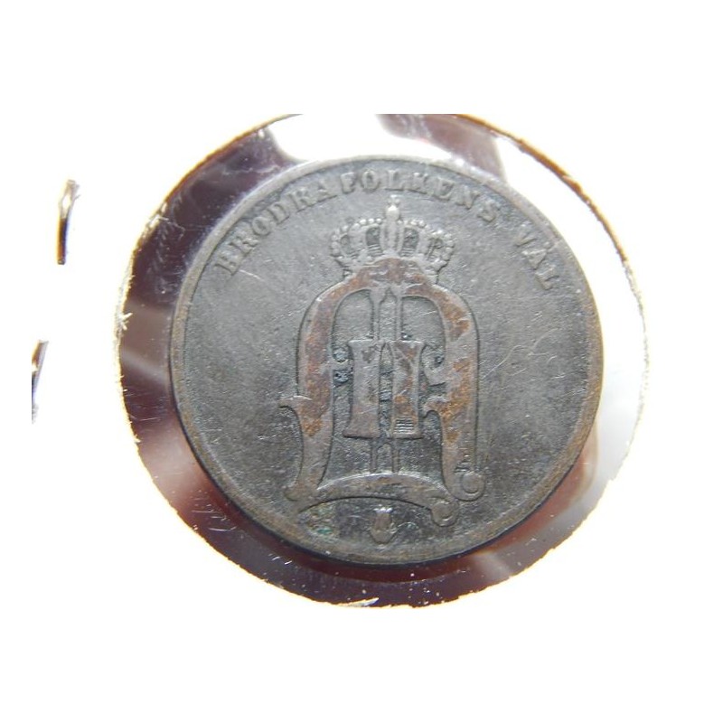 Sweden 2 Öre 1876 VF č00622 Sweden 2 Öre 1876 VF č00622