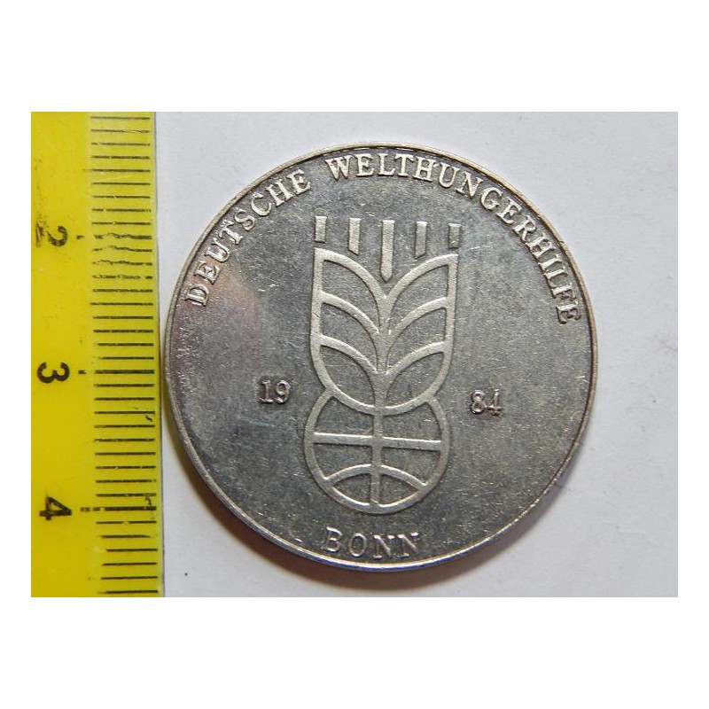 Německo medaile kukuřice 1984 Gegen den Hunger in der Weld XF č39269 Německo medaile kukuřice 1984 Gegen den Hunger in der Weld XF č39269