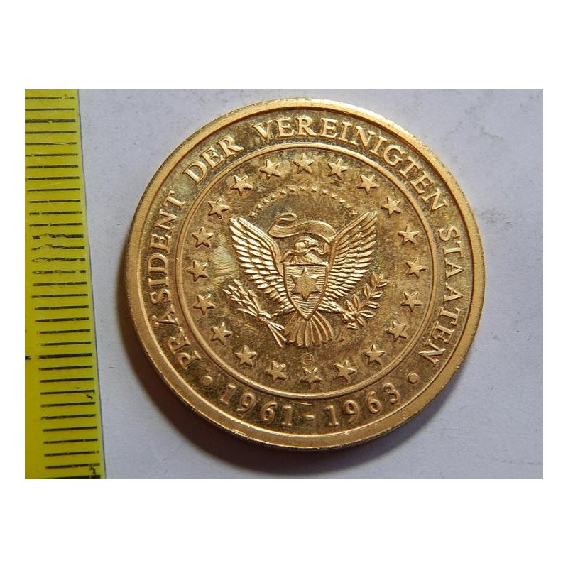 Německo pozlacený prezident USA John F. Kennedy 1991 XF č39409 Německo pozlacený prezident USA John F. Kennedy 1991 XF č39409