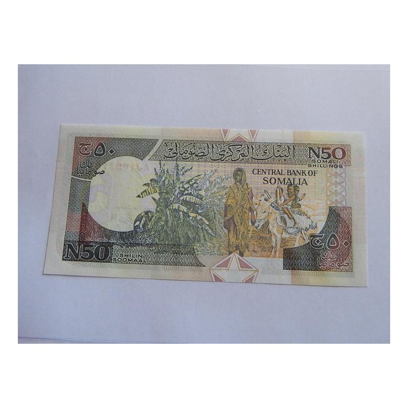 Somálsko 50 Shillings 1991 Bankovka UNC stav! čABLB 
