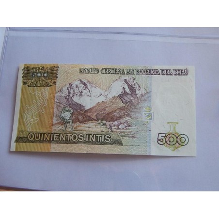 Peru 500 Intis 1987 Bankovka UNC stav! čABLB 