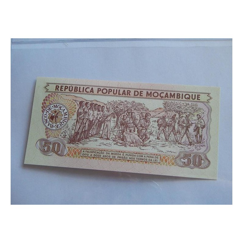 Mozambik 50 Meticais 1980 Bankovka UNC stav! čABLB Mozambik 50 Meticais 1980 Bankovka UNC stav! čABLB
