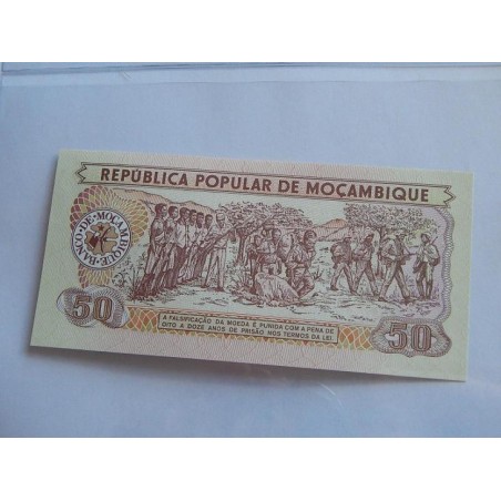 Mozambik 50 Meticais 1980 Bankovka UNC stav! čABLB 
