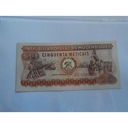 Mozambik 50 Meticais 1980 Bankovka UNC stav! čABLB 