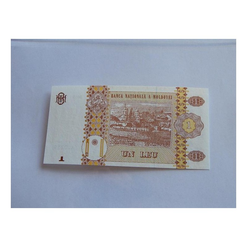 Moldavia 1 Leu 2015 Bankovka UNC stav! čABLB Moldavia 1 Leu 2015 Bankovka UNC stav! čABLB