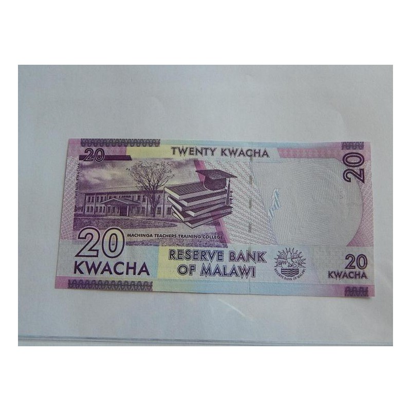Malawi 20 Kwacha Bankovka UNC stav! čABLB Malawi 20 Kwacha Bankovka UNC stav! čABLB