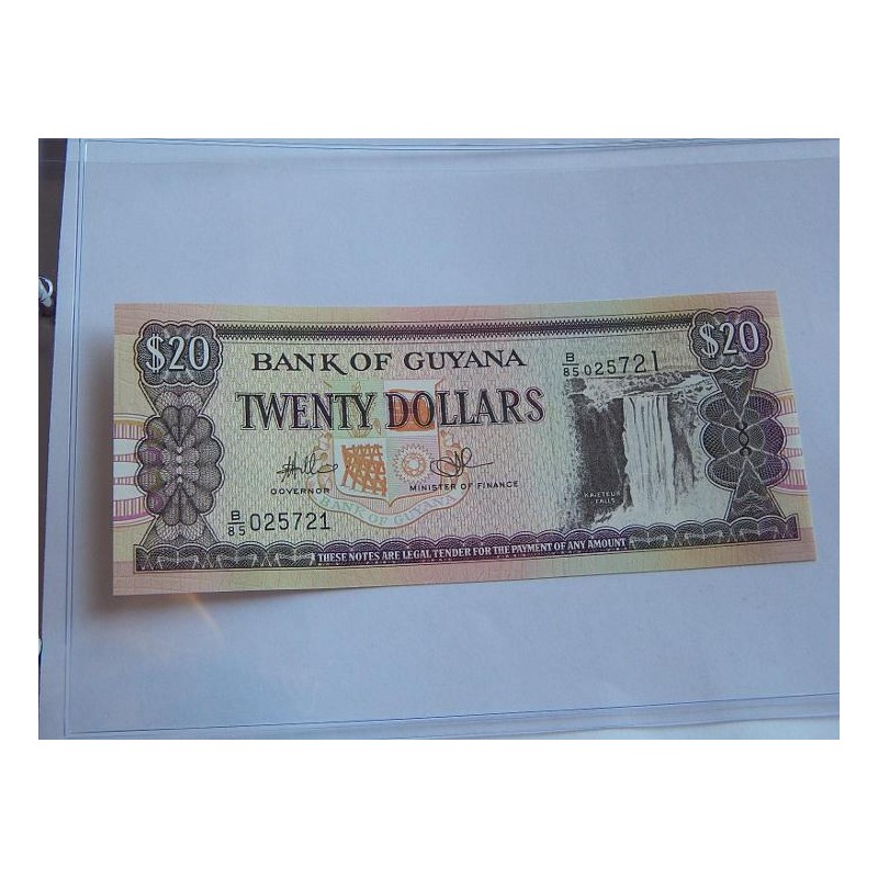 Guinea 20 Dollars Bankovka UNC stav! čABLB Guinea 20 Dollars Bankovka UNC stav! čABLB