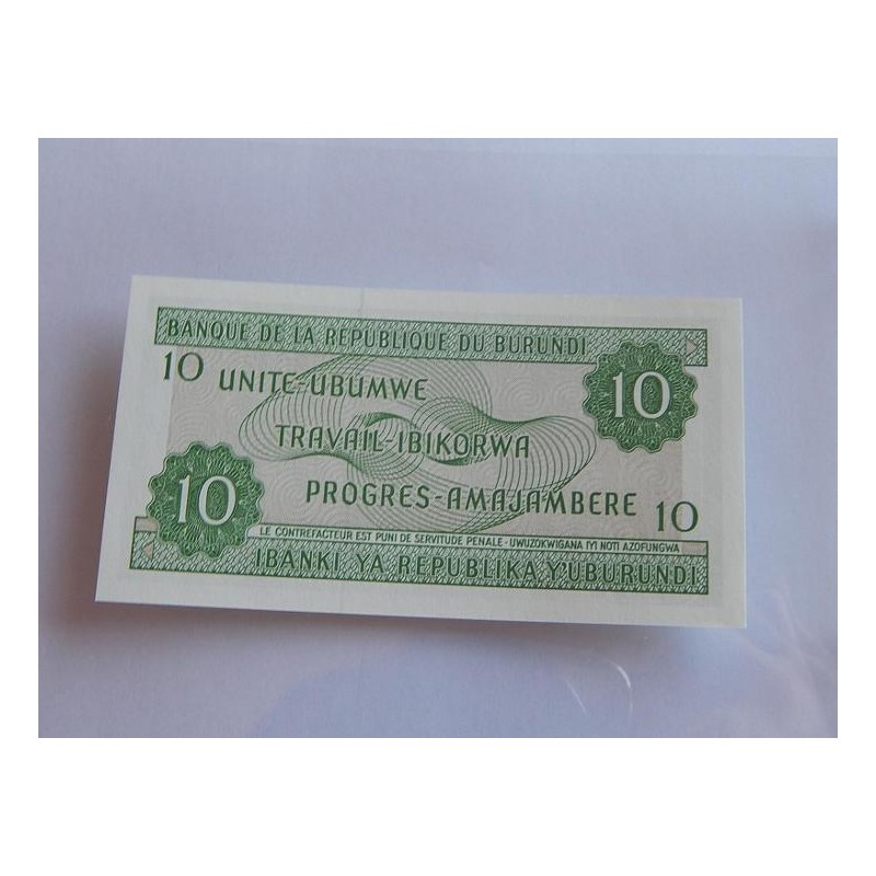 Burundi 10 Francs 2007 Bankovka UNC stav! čABLB Burundi 10 Francs 2007 Bankovka UNC stav! čABLB
