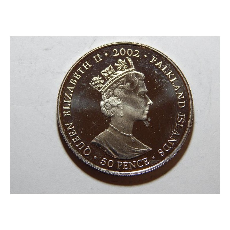 Falkland Islands 50 Pence 2002 Royal Family Ag PROOF č36102 Falkland Islands 50 Pence 2002 Royal Family Ag PROOF č36102