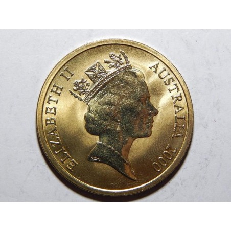 Austrálie pozlacený 5 Dollars 2000 atletika UNC č36143