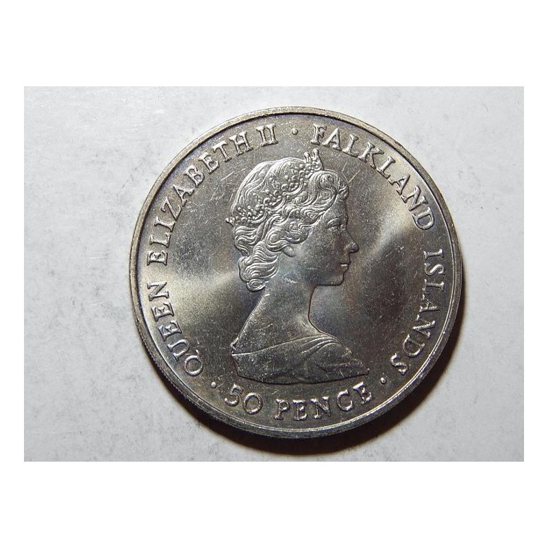 Falkland Islands 50 Pence 1982 Liberation UNC č36223 Falkland Islands 50 Pence 1982 Liberation UNC č36223
