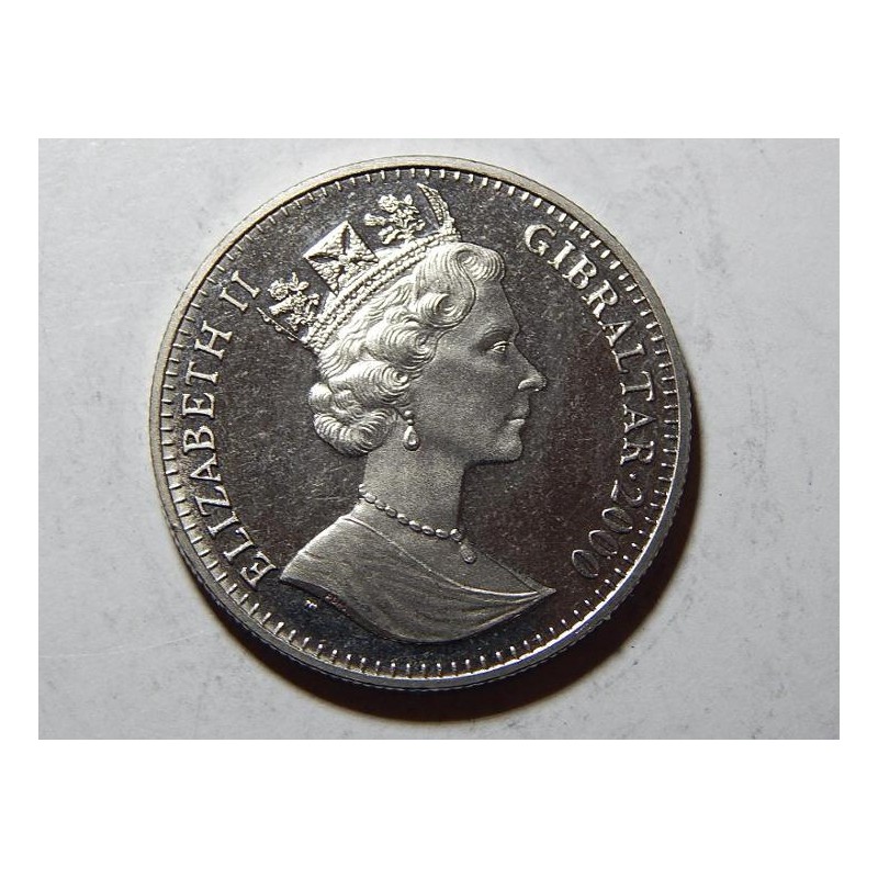 Gibraltar 1 Crown 2000 UNC č36157 Gibraltar 1 Crown 2000 UNC č36157