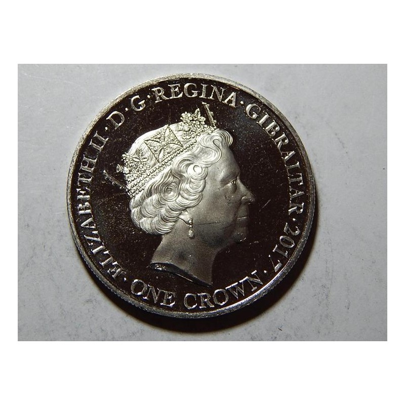 Gibraltar 1 Crown 2017 PROOF č36164 Gibraltar 1 Crown 2017 PROOF č36164
