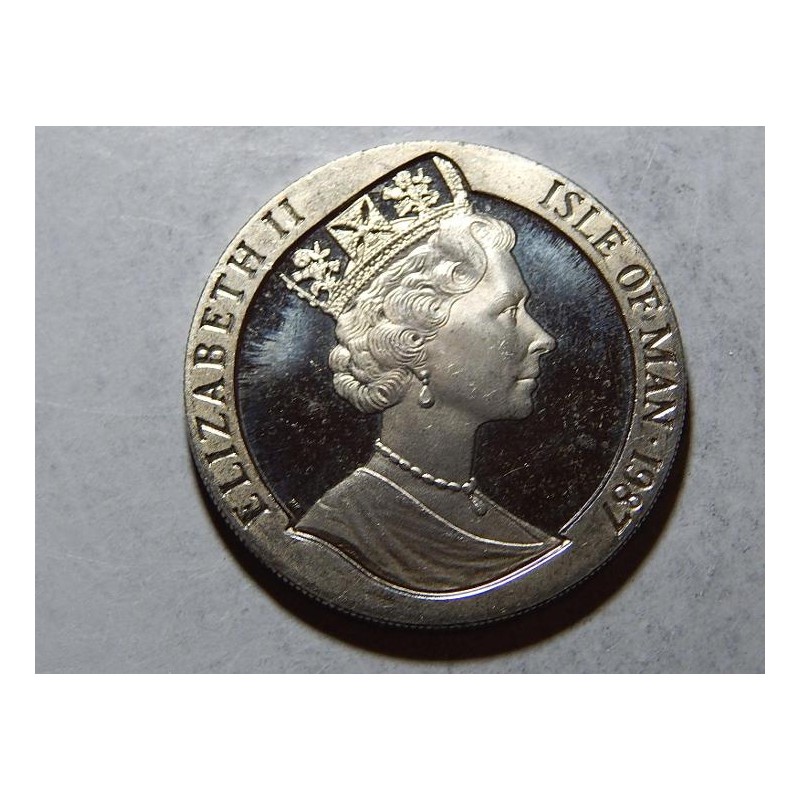 Isle of Man 1 Crown 1987 loď PROOF č36367 Isle of Man 1 Crown 1987 loď PROOF č36367