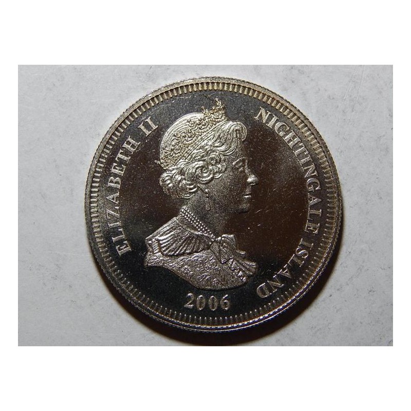 Nightingale Island 1 Crown 2006 Ag 925 PROOF č36217 Nightingale Island 1 Crown 2006 Ag 925 PROOF č36217