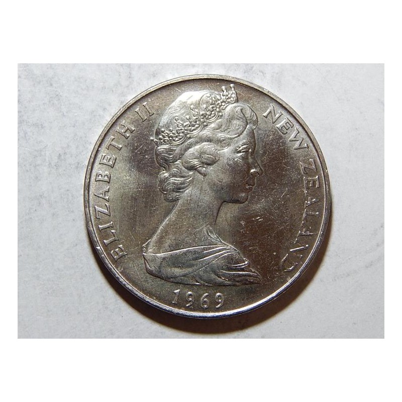 Nový Zealand 1 Dollar 1969 Coock Chart UNC č36291 Nový Zealand 1 Dollar 1969 Coock Chart UNC č36291