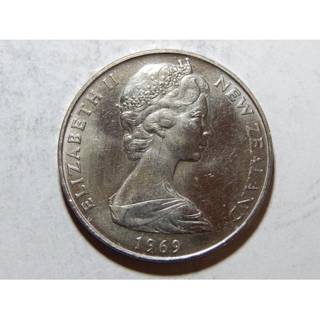 Nový Zealand 1 Dollar 1969 Coock Chart UNC č36291