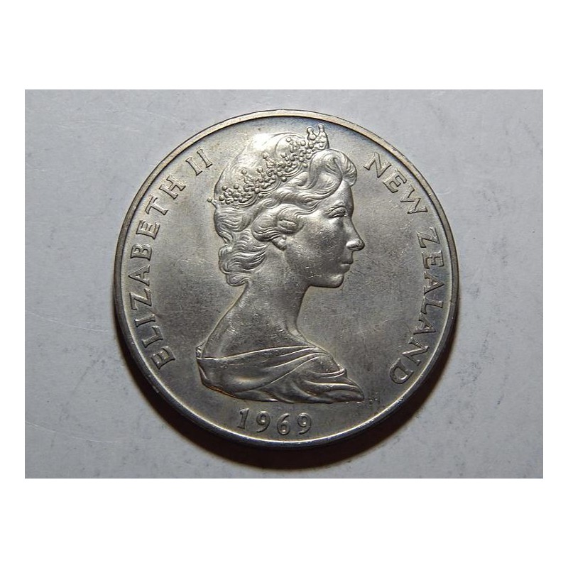 Nový Zealand 1 Dollar 1969 Coock Chart UNC č36123 Nový Zealand 1 Dollar 1969 Coock Chart UNC č36123