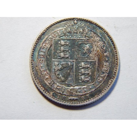 Anglie 1 Shilling 1887 Ag XF č00083